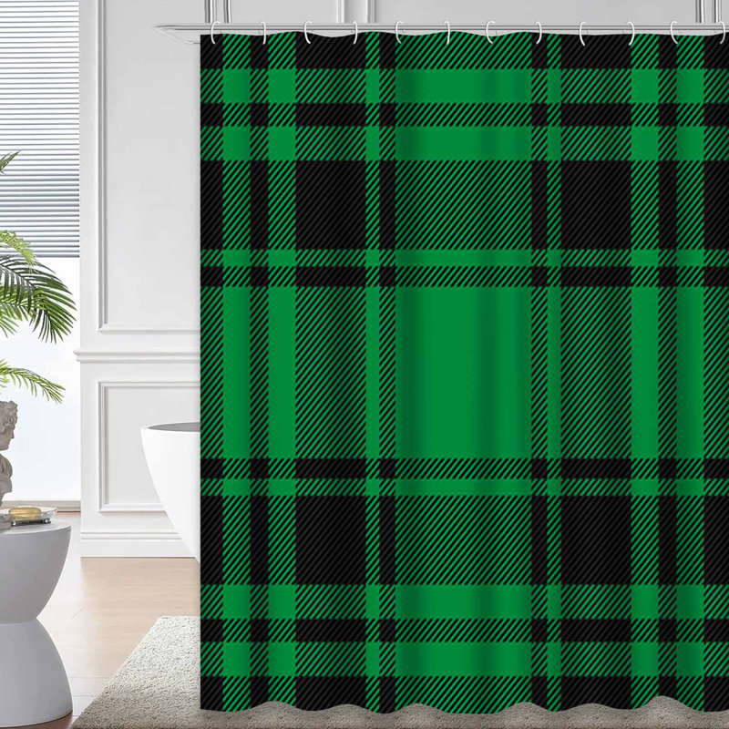 Rideau de douche Scottish Tartan, L 72 po x l 72 po
