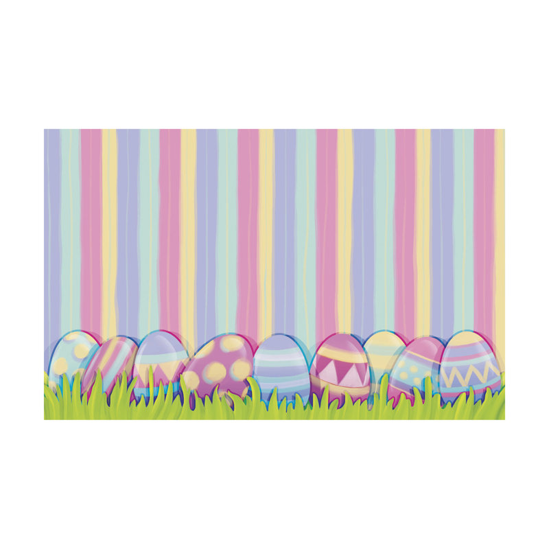 Tapis d'entrée antidérapant intérieur pour lapin 42 po x 26,5 po Getts