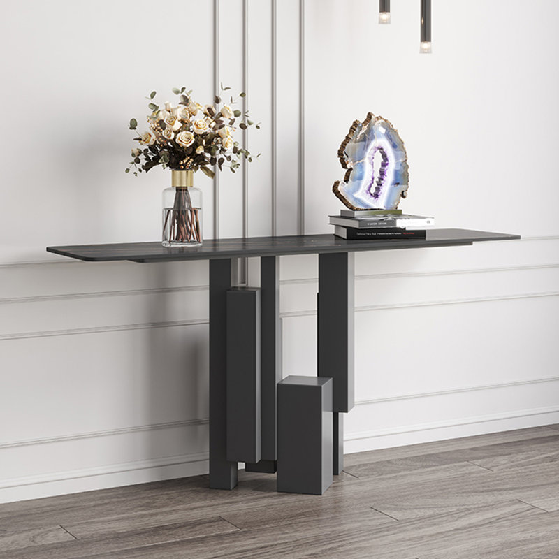 Italian light luxury rectangular console table