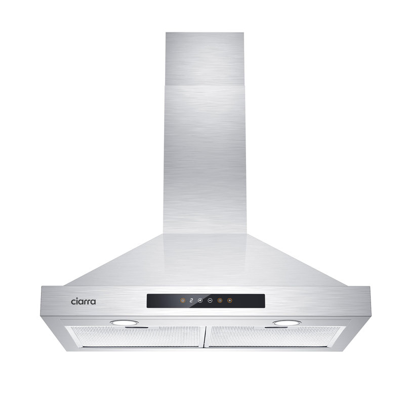 Hotte murale sans conduit (non ventilée) avec lumière incluse Jeremy Cass LLC