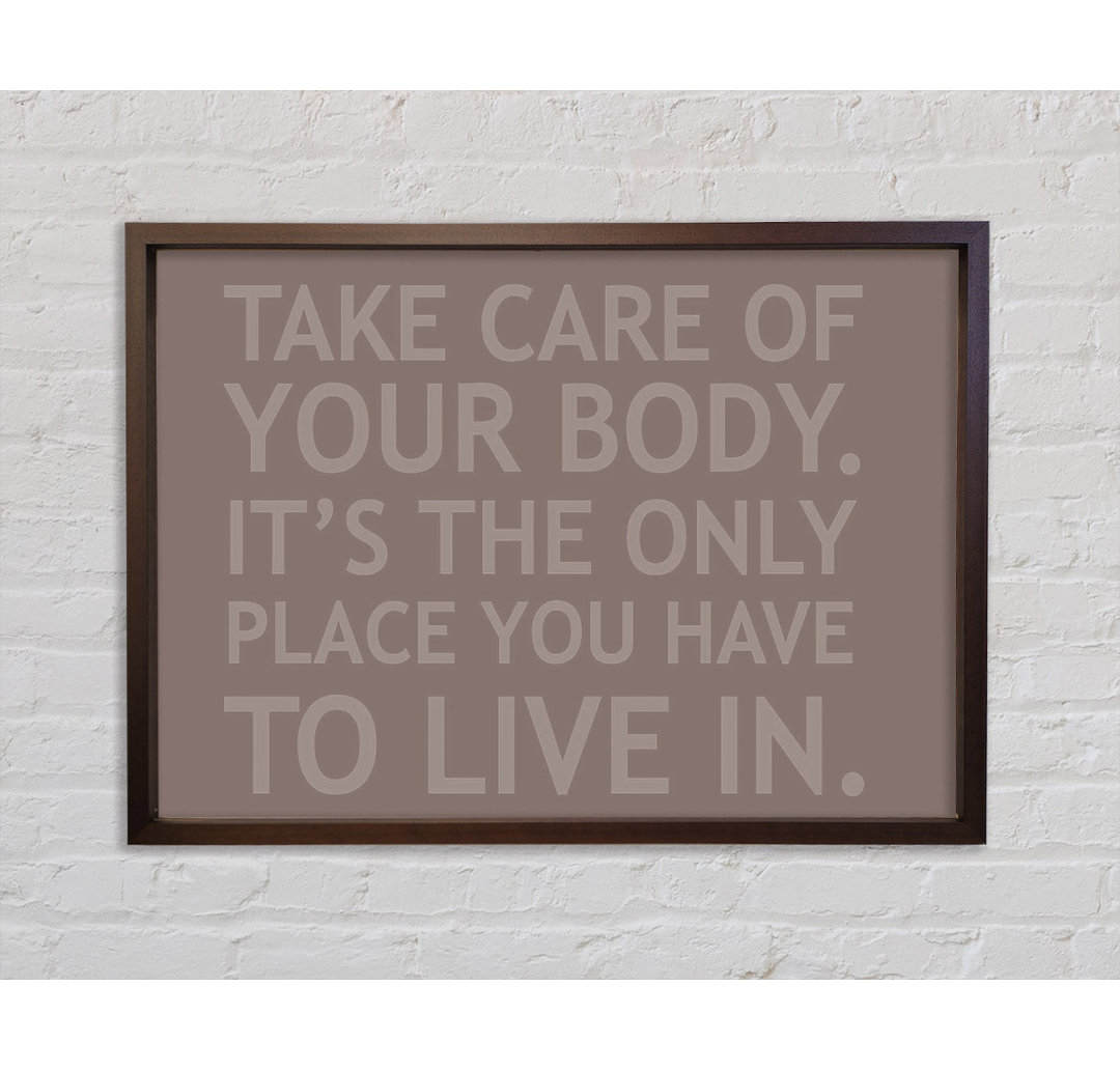 Take Care Of Your Body Beige - Drucken