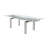 Azruddin Extendable Glass Top Metal Base Dining Table