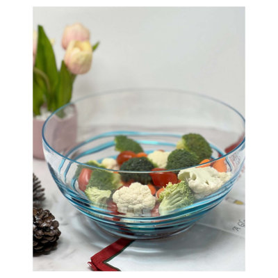 Bols de service tourbillonnants en acrylique, grands bols à soupe et à salade en plastique incassables, sans BPA, idéaux pour les fêtes et les rassemblements