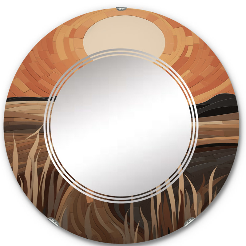 Miroir mural sans cadre Saldanha, 24 po x 24 po
