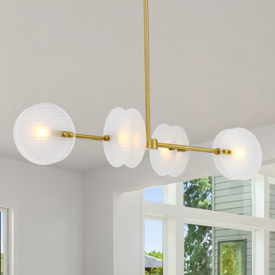 Luminaire suspendu pour îlot de cuisine 4 lumières Kildare