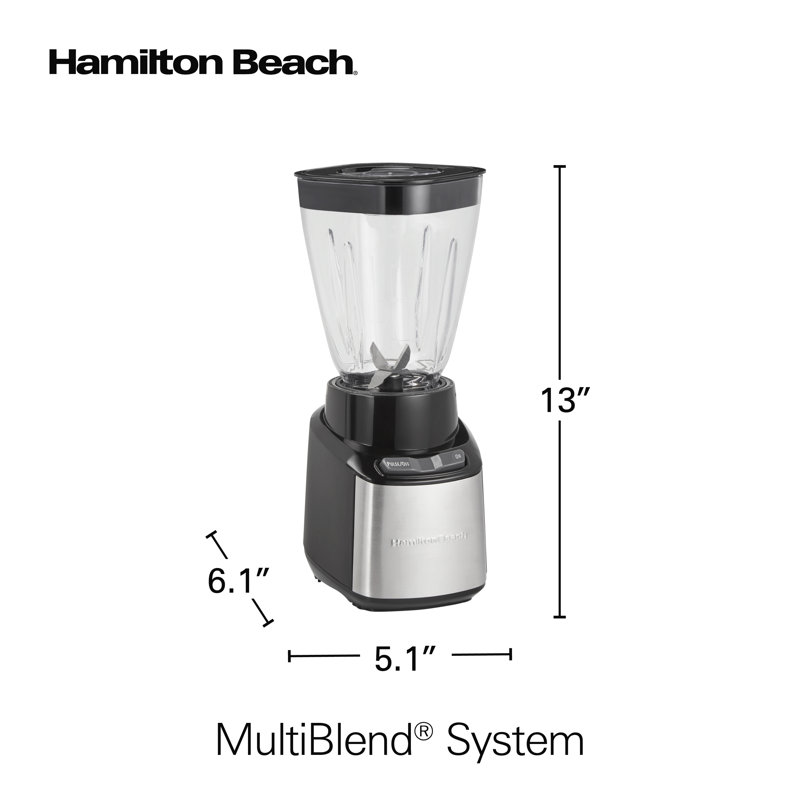 Hamilton Beach® MultiBlend® System 4 Shatterproof Jars
