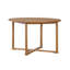 Ensemble de salle à manger de patio en bois d'acacia durable, conception rustique pour une utilisation intérieure et extérieure