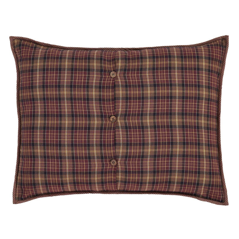 Abilene Star 100% Cotton Buttons Sham, 21" H x 27" W