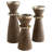 Parvati Wood Tabletop Candlestick-95992234-95992233