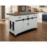 Ensemble d'îlot de cuisine en bois massif avec portes de grange coulissantes York