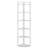 70.87" Tall 6-Tier  White Corner Bookshelf Storage Shelf For Living Room & Office
