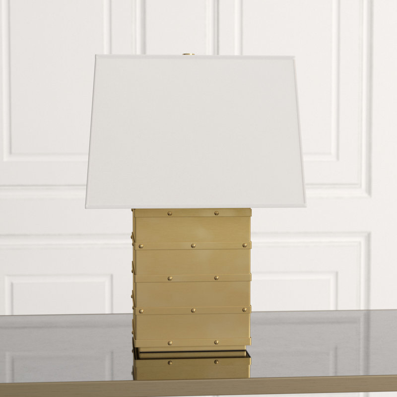 Bleeker Metal Table Lamp, Natural Brass