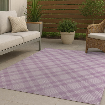Lily Tartan Non-Slip Outdoor Rug