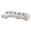 Canapé modulaire à méridienne gauche modulaire avec méridienne moderne de 139 po-181034028-181034195