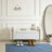 Velvet Storage Bench with Cylindrical Arms and Iron Legs-1943873537