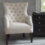 Fauteuil d'appoint à oreilles capitonné Hannah-678900782