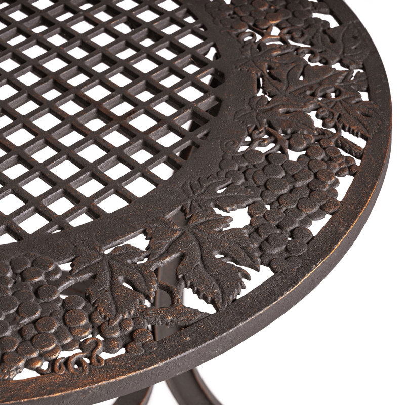 Millerville Cast Iron Vineyard Patio Table