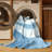 Machine Washable Pavla Modern Rug in Blue – SkyBlue Binding-294486454