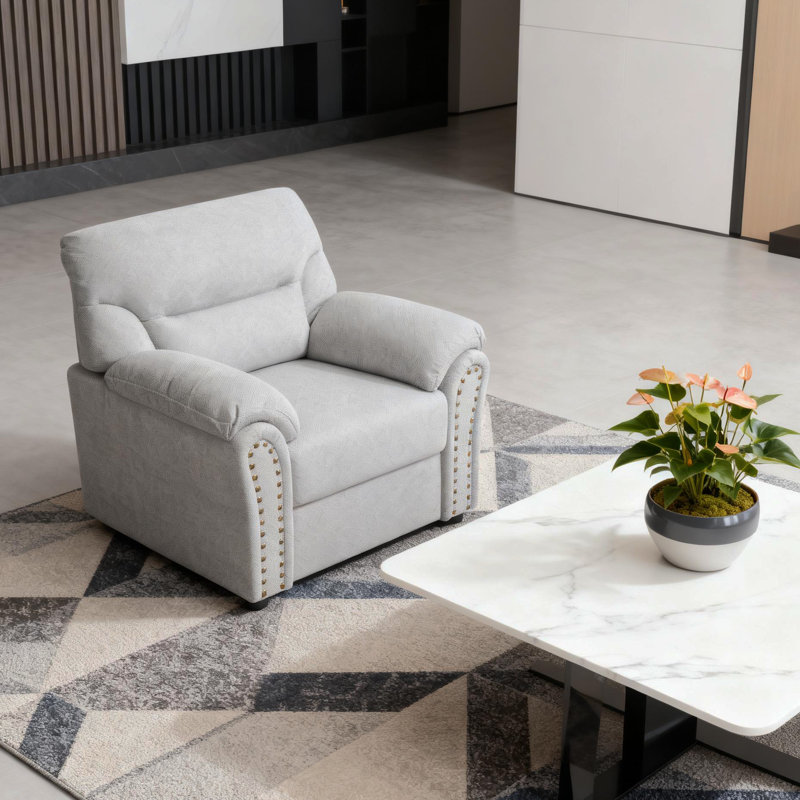 Chaise d'appoint moderne gris, Gris