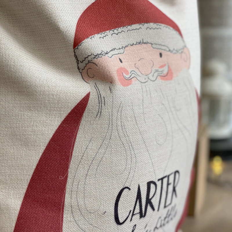 Santa''s Little Helper Personalised Santa Sack, Yes