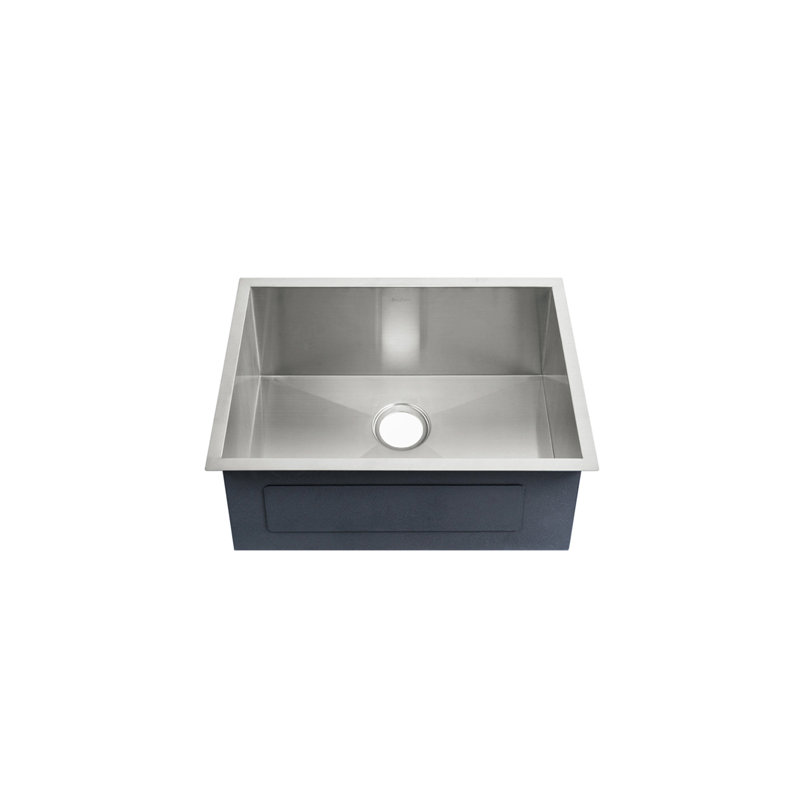 Tourner 21 x 18 Stainless Steel, Single Basin, Undermount Kitchen Sink, Brushed