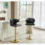 Chaise de bar rotative réglable moderne en similicuir, fonction pivotante et réglable en hauteur pour la cuisine et la salle à manger-415046426-415046430-414512834