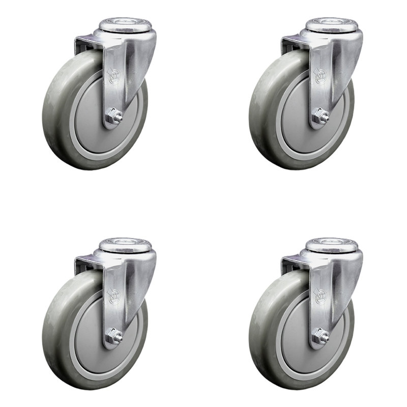 Polyurethane Caster, Gray