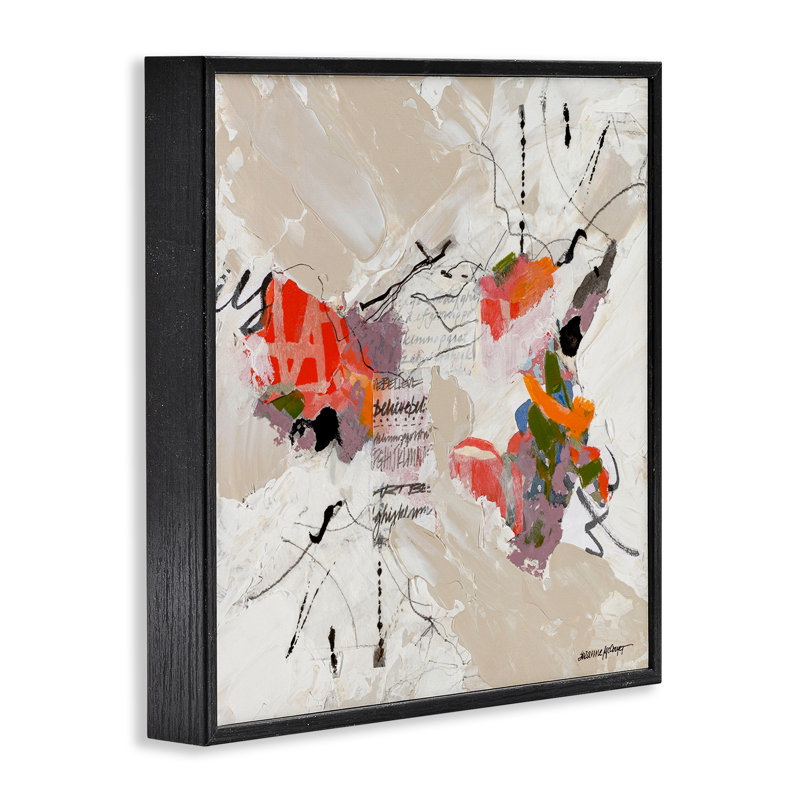 «Speak To Me Abstraction», estampe numérique, conception de Suzanne McCourt, Giclée encadrée noir minuit, H 12 po x l 12 po