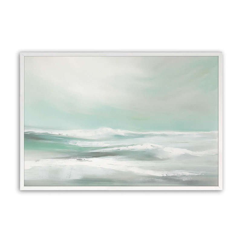 Serene Swells I, Cadre photo simple blanc opaque, H 12 po x l 15 po