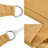  Sunshade Sail 160 G/M² Triangular Sand 4X5x6.8 M HDPE
