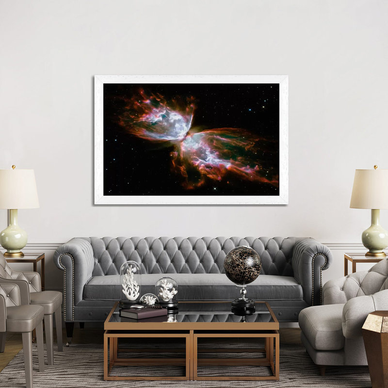 1 Piece Wall Art on Canvas, 66.04 cm H x 45.72 cm W, White Floater Framed