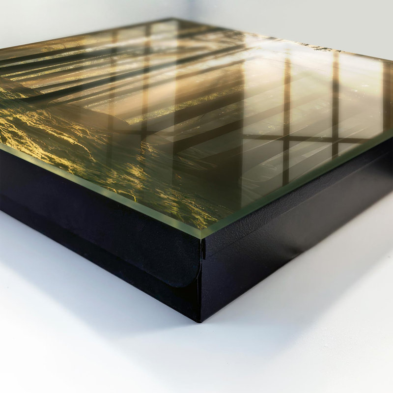 Key cabinet, Opens to the right, 30x30x5, White, Light in the forest creating a magical atmosphere, 
