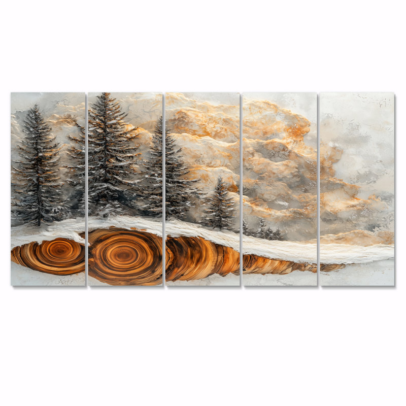 Tsaile - Art - Pour le salon, H 28 po x l 60 po, 5