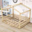 Structure de lit en bois avec clôture Akeiba, pour enfants, adolescents-152408393-152408756