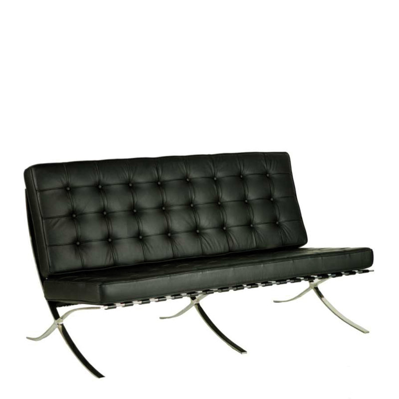 Hoboken 2 Seater Genuine Leather Loveseat