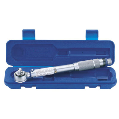 Draper Tools Square Drive Ratchet Torque Spanner 3/8" Silver