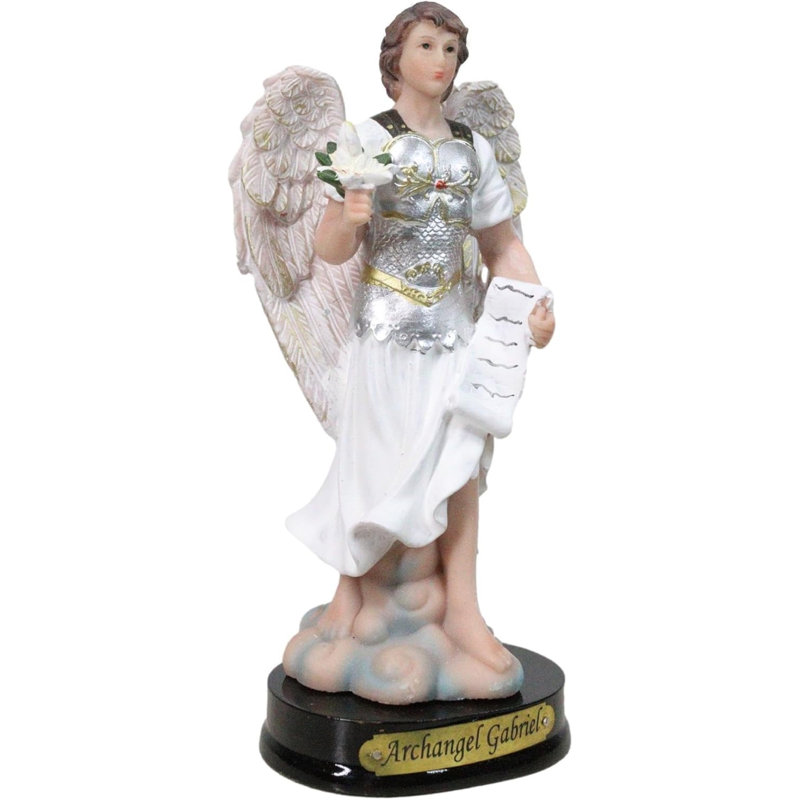 Figurine à volutes et arc-en-ciel Catholique Saint-Gabriel