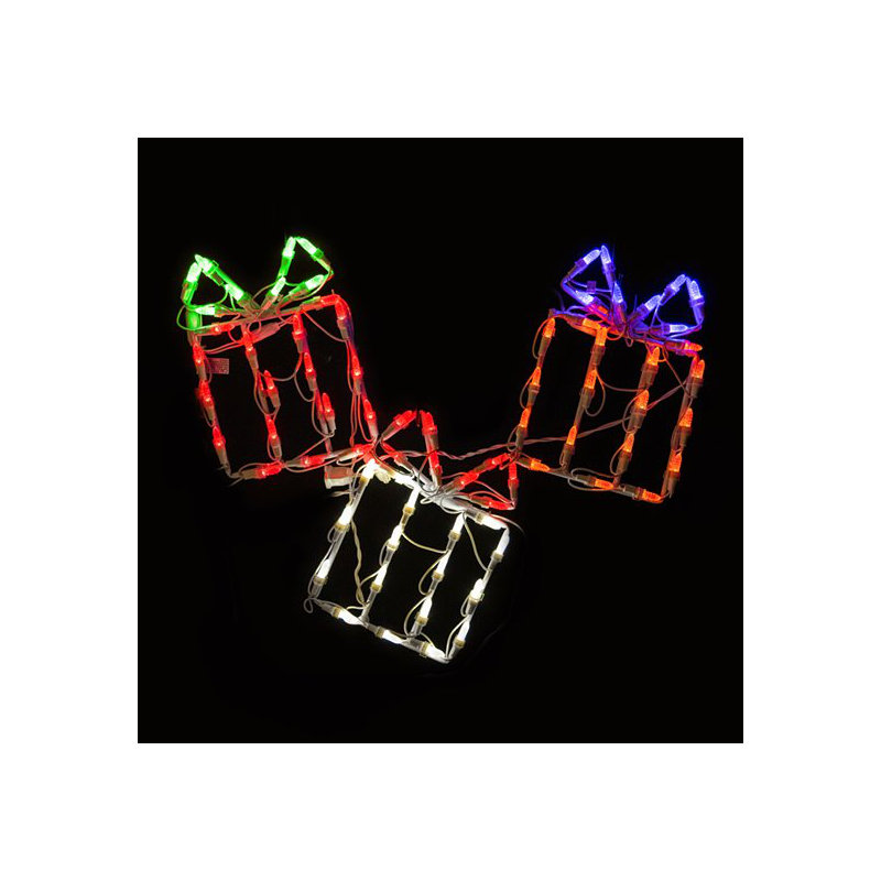 Ensemble de 3 boîtes-cadeaux illuminées