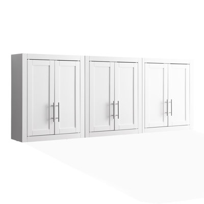 Savannah 3pc Wall Storage Cabinet White