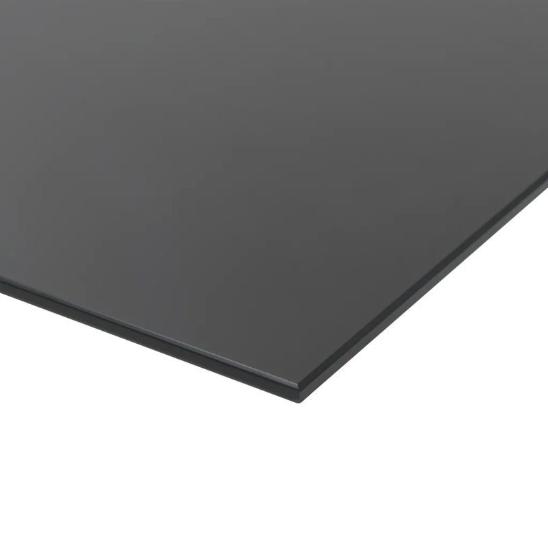 Wall Mounted Magnetic Glass Board, 20cm H x 60cm L, Black