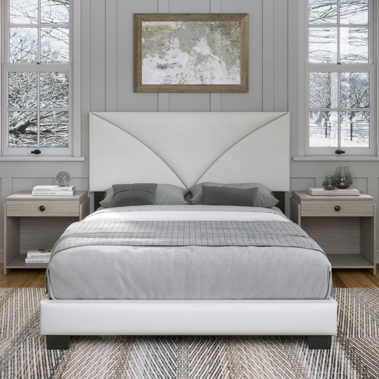Boyd Sleep Cornerstone Upholstered Faux Leather Platform Bed