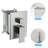 Dual Shower Head - 10 Inch Wall Mounted Square Shower System With Rough-In Valve-118534856