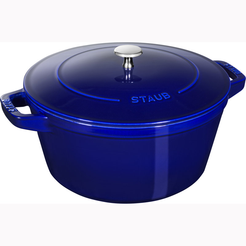 Staub Cast Iron 4-Pc Stackable Set, Dark Blue