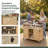 Outdoor Kitchen Island With Stainless Steel Top-307332910