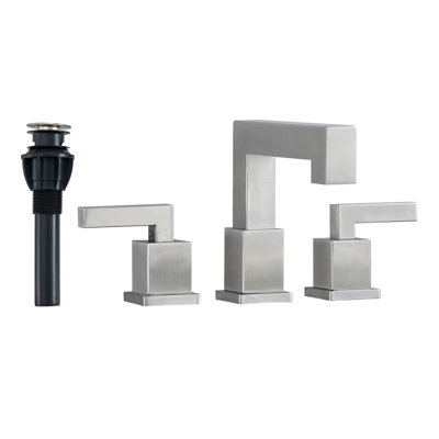 Waterfall Flow Brushed Nickel Modern Vanity Faucet For Bathrooms - Elegant Design With Lead-free Materials