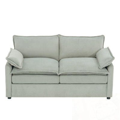 Loveset with Double-Layer Cushion and Side Storage Pockets