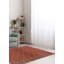 Tapis unique en laine noué à la main orange vieilli 3 pi 9 po x 4 pi 2 po John-Joe