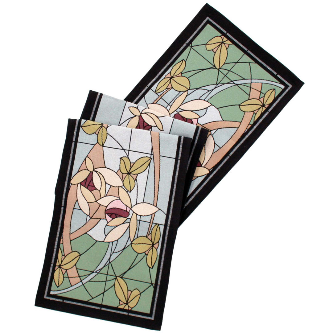 Cleone Floral Cotton Blend Table Runner World Menagerie