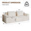 Convertible Ergonomic Polyester Sofa For Gaming And Relaxing - No Installation Needed With Waterproof Features