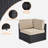 Jaiah 6 - Person Patio Conversation Set with Cushions-1974871363